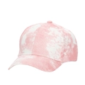 Rosa und weiß gefärbte Baumwoll-Baseballkappe mit klassischem Sechs-Panel-Strukturdesign - Rosa und Weiß Tie Dye (3#)