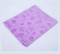 Absorbent purple microfiber pet towel with mermaid and sea life patterns for dogs - Purple / Ocean Embossed
