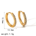 Stijl met Strass Inleg (TE6703-WT-G) / Goud