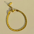 Minimalistisches 18K vergoldetes Edelstahl-Schlangenarmband mit K18-Anhänger - Stil 3 / Gold / Armband