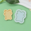 Vista dettagliata dall'alto di stampi in silicone a forma di orso per dolci e fai-da-te - Stile Bicolore a Strati Nidificati (4)