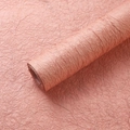 Peach textured stone-pattern paper for luxury flower and gift wrapping with wrinkles - 60cm x 3m / Champagne Pink