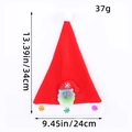 Red Christmas hat with LED Santa Claus decoration and size dimensions 34x24cm - Child Glowing Hat (Santa Claus)