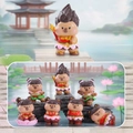 Capybara blind box figurines set in traditional Chinese costumes with a lotus pond background - Demon Dolphin (Full Box)
