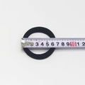 5cm black seamless high elasticity hair tie shown with a tape measure for size - 6.5cm Thickened Black