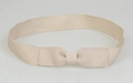 Beige woven fabric belt featuring a minimalist bow decoration for versatile styling - 56-58cm / Beige Fabric Bow Decorative Belt (AB56)