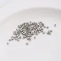 Silver-plated 14K gold filled spacer tube beads for DIY jewelry making and crimping - Platinum Color Crimp Tube