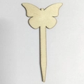 Natural butterfly-shaped wooden plant labels for succulent gardening decor - Butterfly A (6*10.8cm)