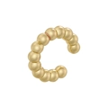 Dettaglio di ear cuff placcato oro a forma di C con sfere lisce e lucide - VE970 Catena con Perline / Oro
