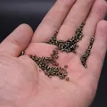 2mm dark gray silver-lined glass seed beads with metallic finish for DIY jewelry - 3mm / 15g / Gunmetal