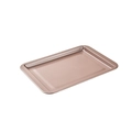 Teglia rettangolare antiaderente oro rosa opaco con bordi arrotondati - 33*23CM / Oro champagne