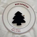 Black velvet Christmas tree ornament measuring 8cm x 9cm for DIY holiday crafts - Christmas Tree A-04 (Black)