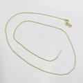 Goldene Kugelkette mit Karabinerverschluss und verstellbarem Nadelende Design - Kugelkette / 24K Vergoldet