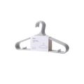 Set di 5 grucce in plastica grigio chiaro antiscivolo per abbigliamento per adulti - Confezione da 5 / Grigio