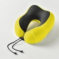 Cuscino da viaggio in memory foam giallo e nero con coulisse regolabile e tessuto traspirante - Giallo Brillante