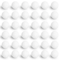 White PU foam volleyball stress balls with stitched texture and slow rebound feature - 4cm Stress Relief Volleyball