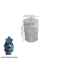 3D Kerstman siliconen mal met afmetingen voor doe-het-zelf gipsen ornamenten met ster - Kerstman met Ster