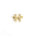 Elegant gold letter H charm bracelet with sparkling micro-inlaid zircon crystals - Letter H(6184295114150)