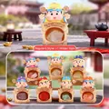 God of Wealth resin cat figurine with natural crystal stone for desktop decor - A117 God Of Wealth Sticker Energy Box 6 / Full Box Set