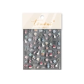 Embossed summer beach nail art sticker featuring shells, seagulls and palm trees - Beach Diary-5D Relief (TO-5116)
