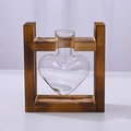 Heart Single Bottle Retro Wood Stand