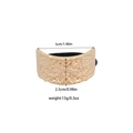 Irregular gold alloy hair tie with retro hammered texture measuring 5cm in width - Vintage Hammered