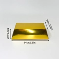 Golden bar candy box made of metallic paper with dimensions 14x6x4cm for party favors - 14*6*4cm Gold