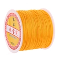 72-gauge orange nylon cord for jewelry making and handmade DIY necklace threading - Gold