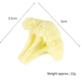 Realistic artificial cauliflower model keychain decor, 5.5cm height and 32g weight - Cauliflower-Model