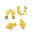 14K gold plated hollow floral jewelry cage pendant and DIY jewelry making components - 18K Gold