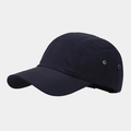 Close-up detail of navy blue quick-drying outdoor sports baseball cap with metal eyelets - Dark Blue