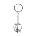 Portachiavi con ancora nautica vintage in argento per borse e accessori auto - Ancora