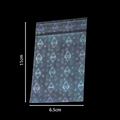 Laser heart pattern self-sealing bag for jewelry with 6.5cm x 11cm dimensions - Holographic Bag-Heart / 50Pcs/Bag