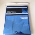 Blue waterproof plastic tablecover 1mX2.7m in transparent retail zipper packaging - Royal Blue 1m*2.7m