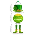 Dimensiones del adorno colgante de San Patricio con sombrero y olla de oro - Estilo Olla de Oro
