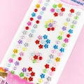 Colorful 3D flower and pearl diamond DIY stickers for kids albums and crafts - Pearl Plum Blossom