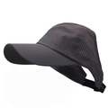 Gorra de béisbol transpirable gris oscuro para coleta con agujeros de corte láser - Ajustable / gris oscuro