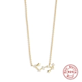 Collana costellazione in argento S925 dorato con brillanti pietre di zircone cubico - Scorpione / Oro