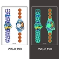Luminous kids waterproof tattoo stickers with cool racing and basketball watch designs - Luminous Watch Style (WS-K190)