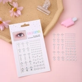 FaceGems iridescent teardrop and heart acrylic body jewels on a pink background - Small Foot White