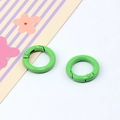 Two grass green 23mm spring O-rings for DIY accessories and keychains - Green (Outer Diameter 20mm)