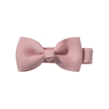 Pink grosgrain ribbon bow hair clip with textured weave for toddlers and girls - Light Pink (16)