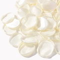 Scattered white silk artificial rose petals for wedding and party decorations - White Satin (34)