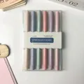Morandi color highlighter set of 6 pens in a transparent box with minimalist salt style - Round Dual Tip Salt (6 Pcs)
