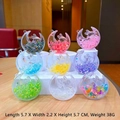 Lot de 9 porte-clés lapin lune colorés en acrylique avec liquide et paillettes mobiles - Lapin Étoile Lune