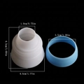 Three-color Russian piping tip coupler with dimensions 4.5cm diameter for cake decorating - Blue 3-Color Coupler(54080)