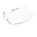 Jewelry display board for rings and necklaces measuring 34cm by 25cm with 1cm thickness - Arc Square Board (White)