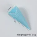Miniature light blue PVC ice cream cone accessory for DIY crafts, 6cm length and 2.5cm diameter - 6cm*2.5cm / Lake Blue