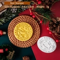 Sello de galletas de trineo navideño para repostería 5,8cm tema correo de Papá Noel - Trineo