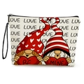 Neceser de lona con gnomos de San Valentín y estampado decorativo de Be Mine - Estilo Gnomos BE MINE (Con Correa) / 17x25cm